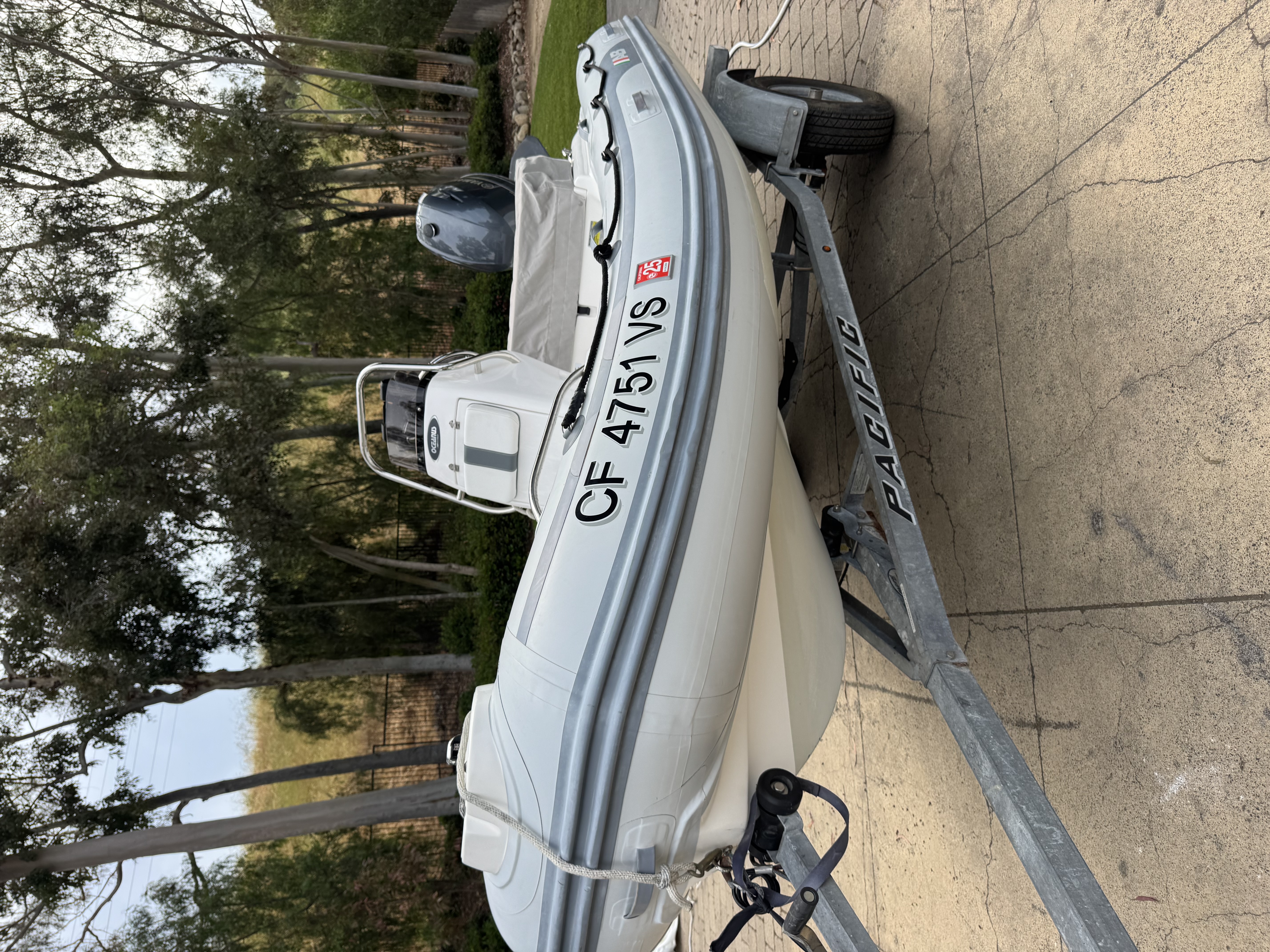 2020 13’ AB OCEANUS VST 13 w/50 HP YAMAHA – LIKE NEW – ONLY 31 HOURS
